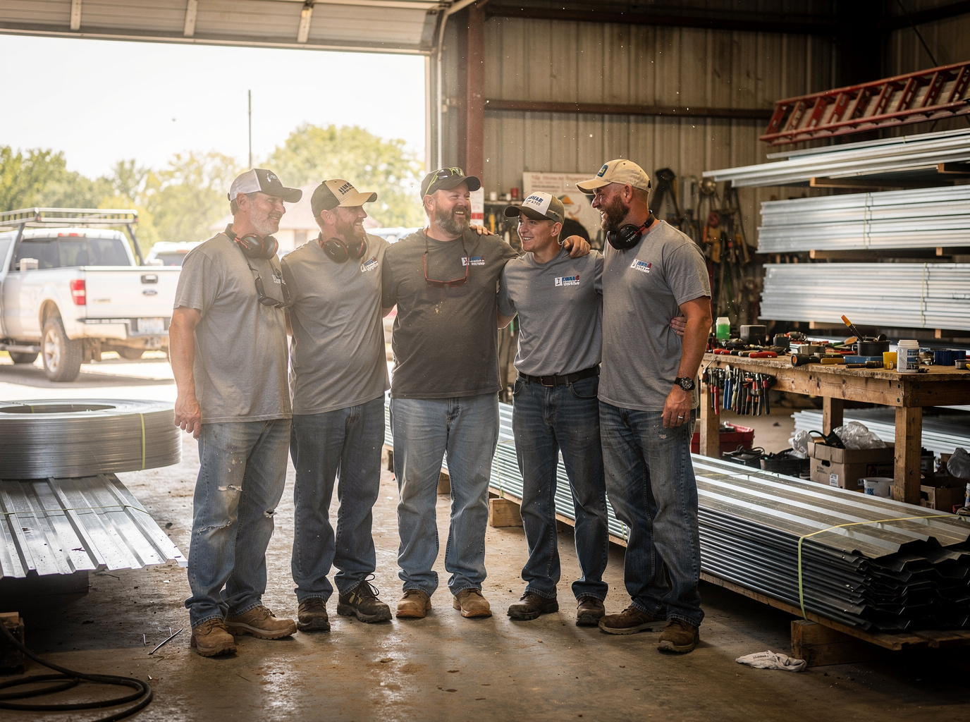The Paducah Metal Roofing team at work in Paducah